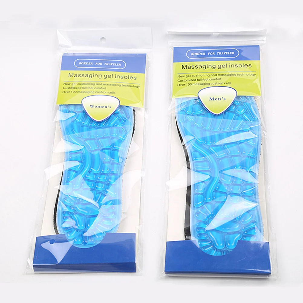 

1 Pair Gel Insoles For Men Women Shoe Insert Massaging Insole Pad Support Sports Running Hiking Foot Care Tool