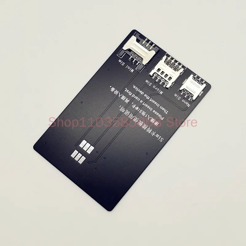 

Three in One Mobile SIM Card Conversion Card Holder Micro Card Nano Card Adapter Card Board Business Hall Write Card Transfer