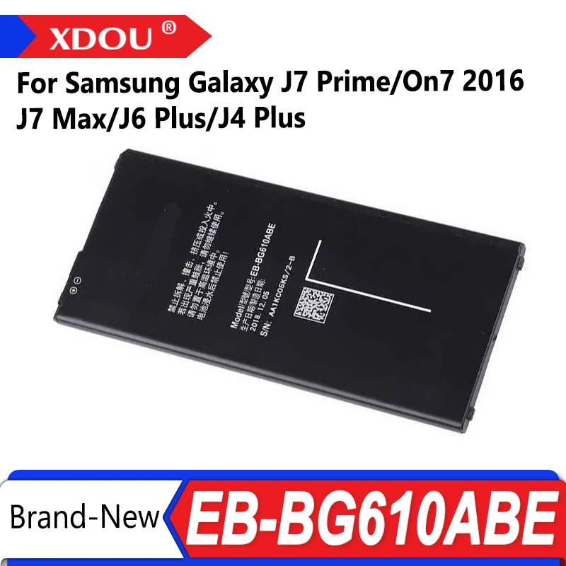 Brand New EB-BG610ABE 3300mAh Battery For Samsung Galaxy J7 Prime On7 2016 G610 G615 G6100 J7 Prime 2 J7 Max  Mobile Phone