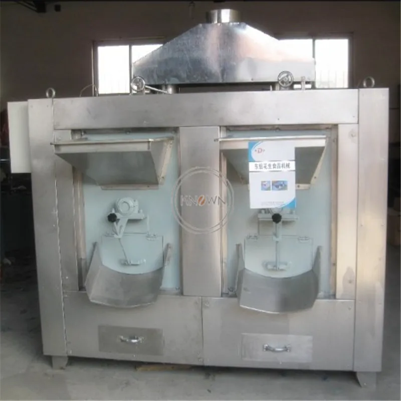 Small Capacity 180-250kg/Hour Cocoa Bean Nut Roasting Machine Lpg Style Peanut Roaster Machines