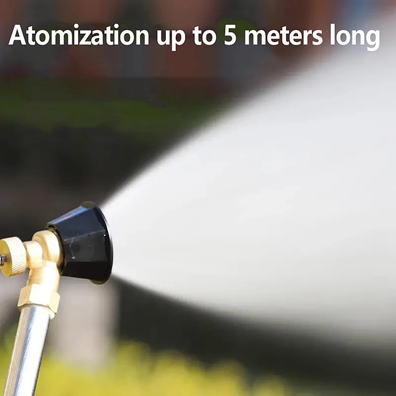 Transparent High Pressure  Sprayer Nozzle Watering Adjustable Irrigation Air Vortex Nozzle Gardening Pest Control