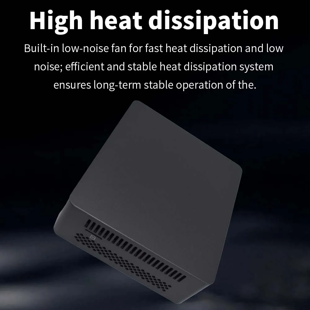 الجيل الثاني عشر N100 المضيف الصغير DDR5 الذاكرة كمبيوتر صغير 4K ثنائي الشاشة إخراج سطح المكتب الصغير الصناعية الصف كمبيوتر صغير المنزل