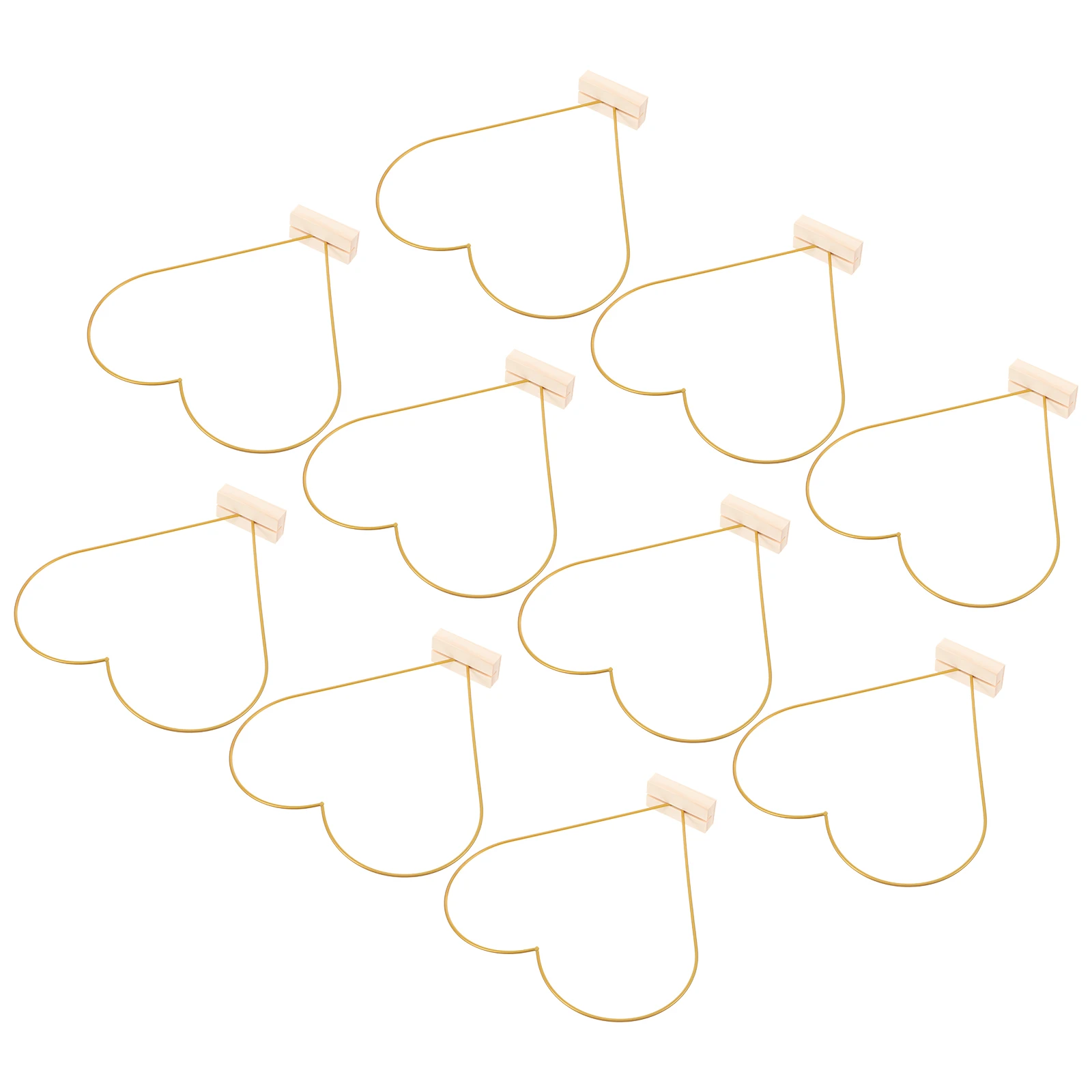 

10 Sets 25cm Golden Metal Hoops Wedding Table Decor Floral Craft Circles Iron Rings Garland Centerpieces Home Party Supplies