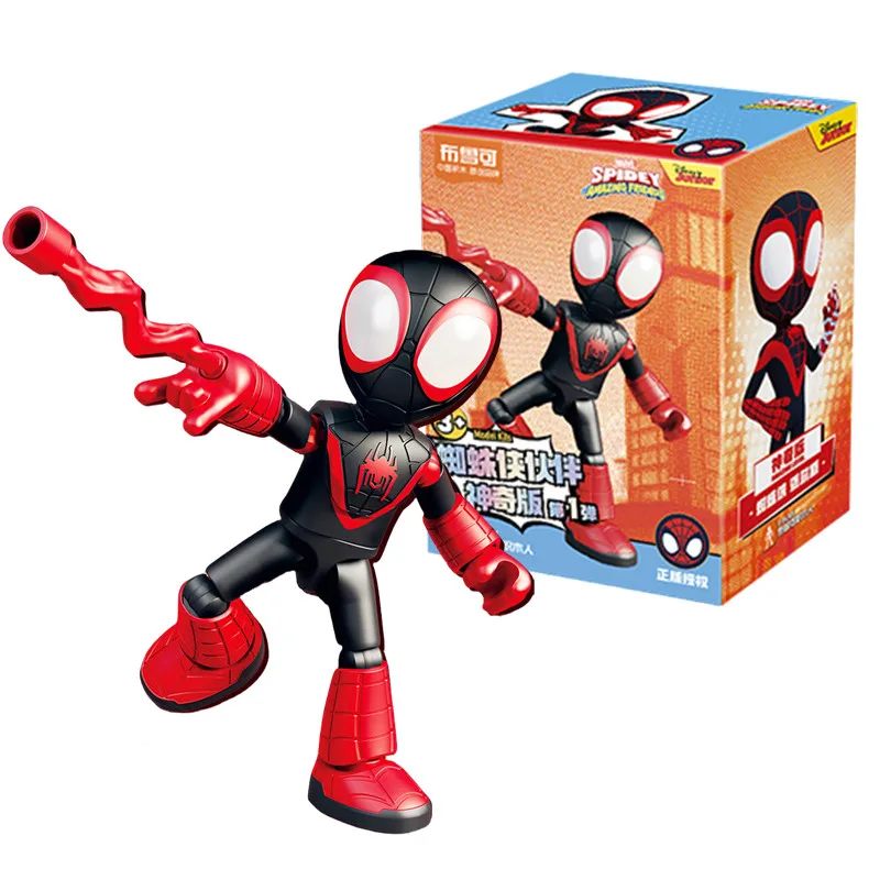 Marvel Spider Man Baustein Spleißspielzeug 12 cm Iron Man Peter Parker Miles Morales Spider Gwen Actionfigur Baustein