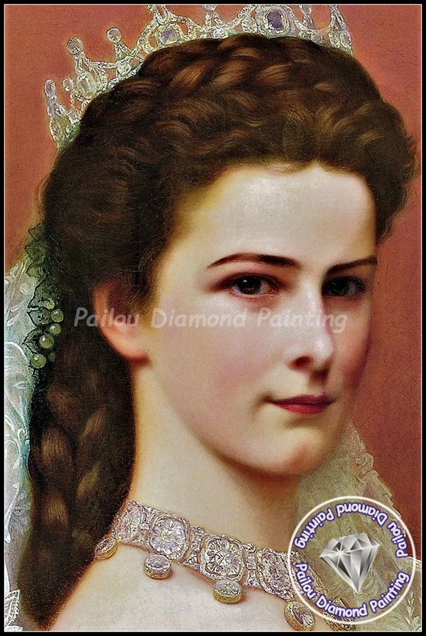 バイエルン王女シシィの肖像画フランツによるダイヤモンド絵画