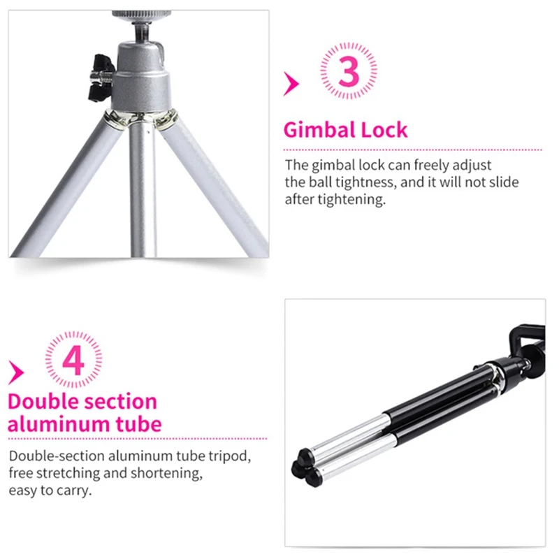 Mini Tripod For Phone Tripe Yg300/Yg230 Projector Camera Portable Tripod Can Be Bent (Red)