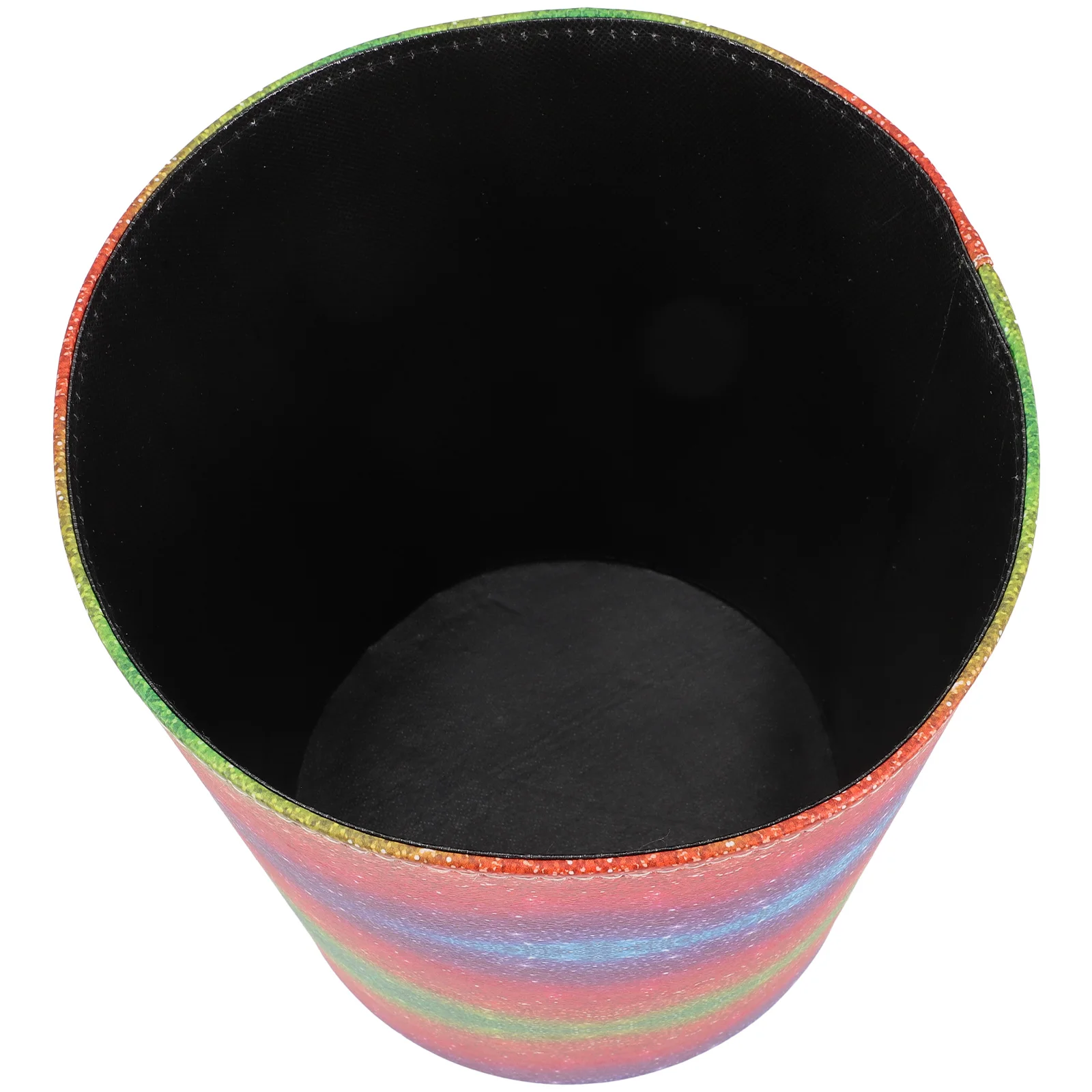 

Trash Can Household Garbage Bins Storage Rubbish Living Room Bedroom Office PU Material No Lid Round Shape Practical