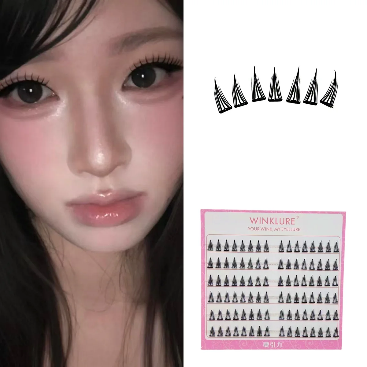 WINKLURE Glue-Free Thin Slice Lashes 4 Styles Sheer Lightweight Distinct Lash Strands Camera Ready for Light & Bold Makeup
