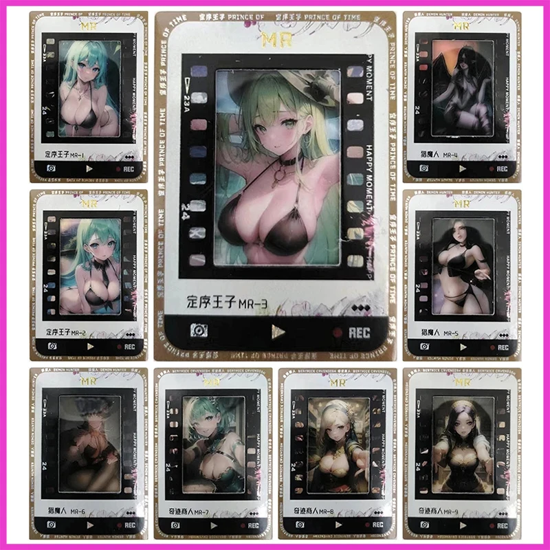 

Anime Goddess Story Rare MR Refractive Flashcards Rem Hatsune Miku Beelzebul Toys for boys Collectible Cards Birthday Gifts