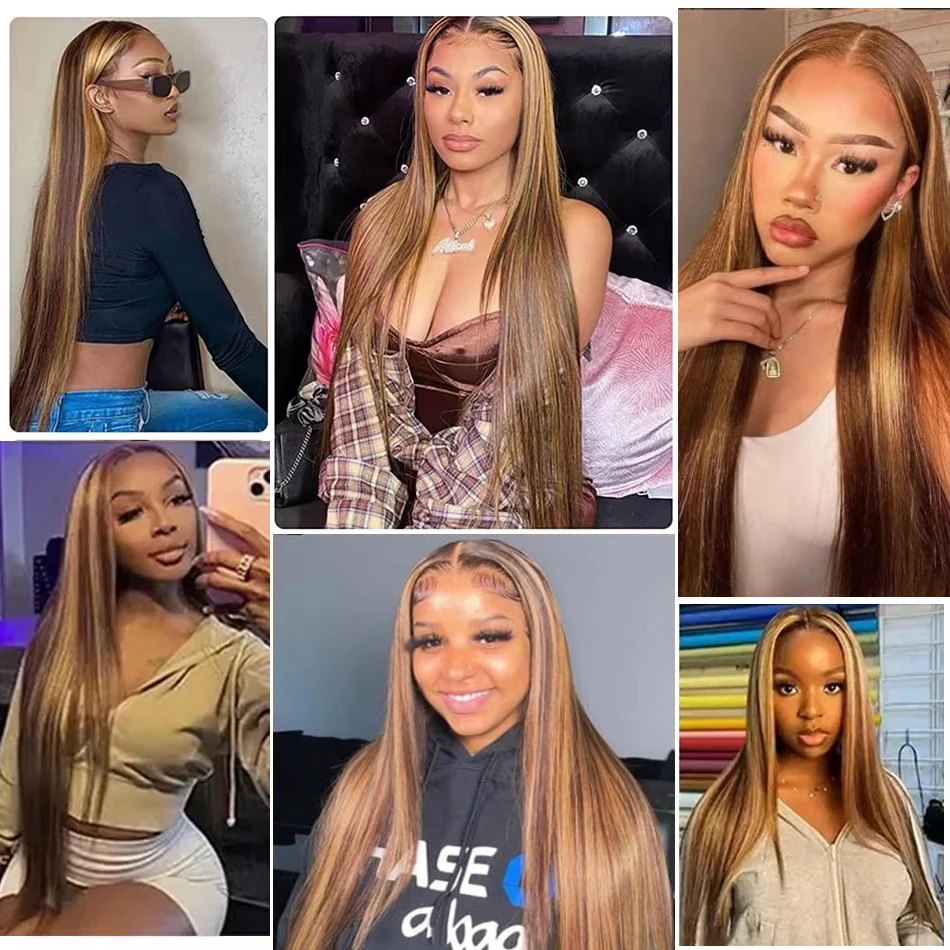 جيتا تسليط الضوء على الباروكات الملونة الدانتيل الجبهة خصلات الشعر المستعار الإنسان العظام مستقيم P4/27 العسل شقراء T الجزء الأوسط الدانتيل الباروكات للنساء السود