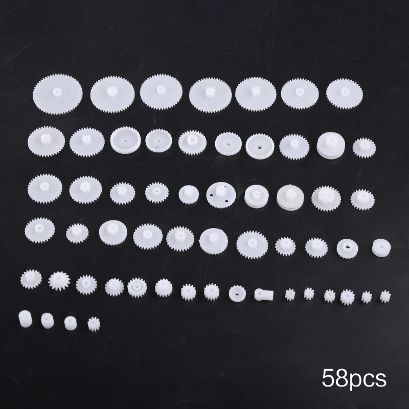 58 styles Toothed Wheels WSFS Gears Plastic All Module 0.5 Robot Parts DIY