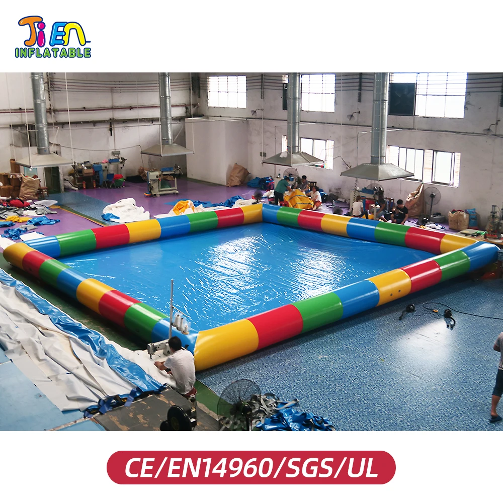 free shipping! 8x8m large inflatable pool inflatable swimming pool inflatable water pool for water toys inflatable toys pool