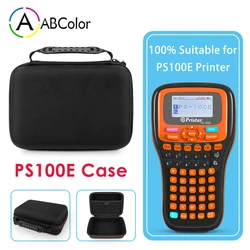 Een ABColor PS100E Label Printer Case Handheld Harde Tas Geschikt voor PS100E Label Printer Auto Cutting Label Maker Opbergtas