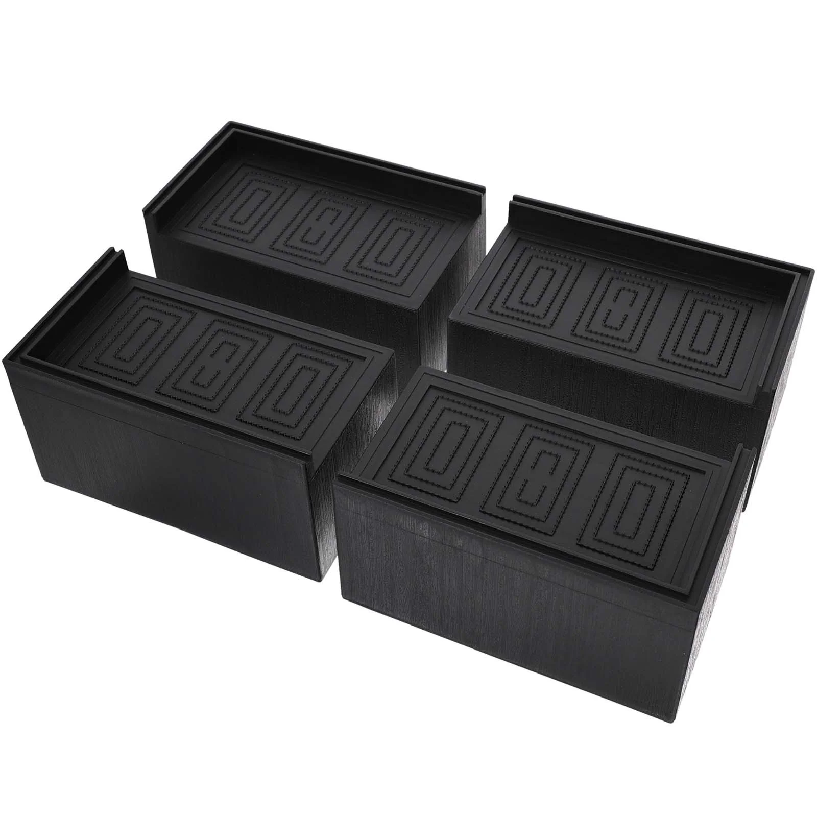 4 Pcs Heightening Pads Furniture Adjusters Stoppers Prevent Sliding Sofa Shakers Feet Leveler Rubber Levelers Leg