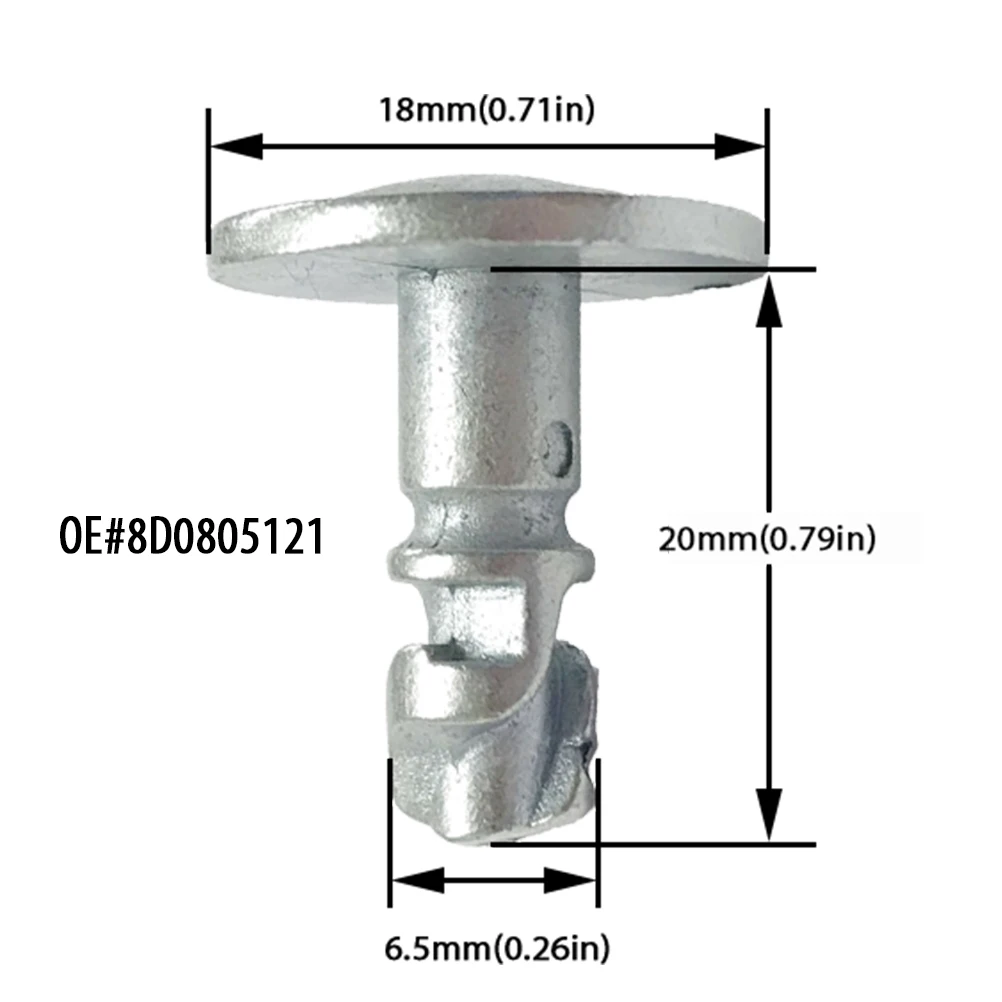 20pcs Undertray Engine Under Cover Fixing Clips Trim Panel Metal Screw For Audi A3 A4 A6 A8 SKODA Superb I VW Passat B5