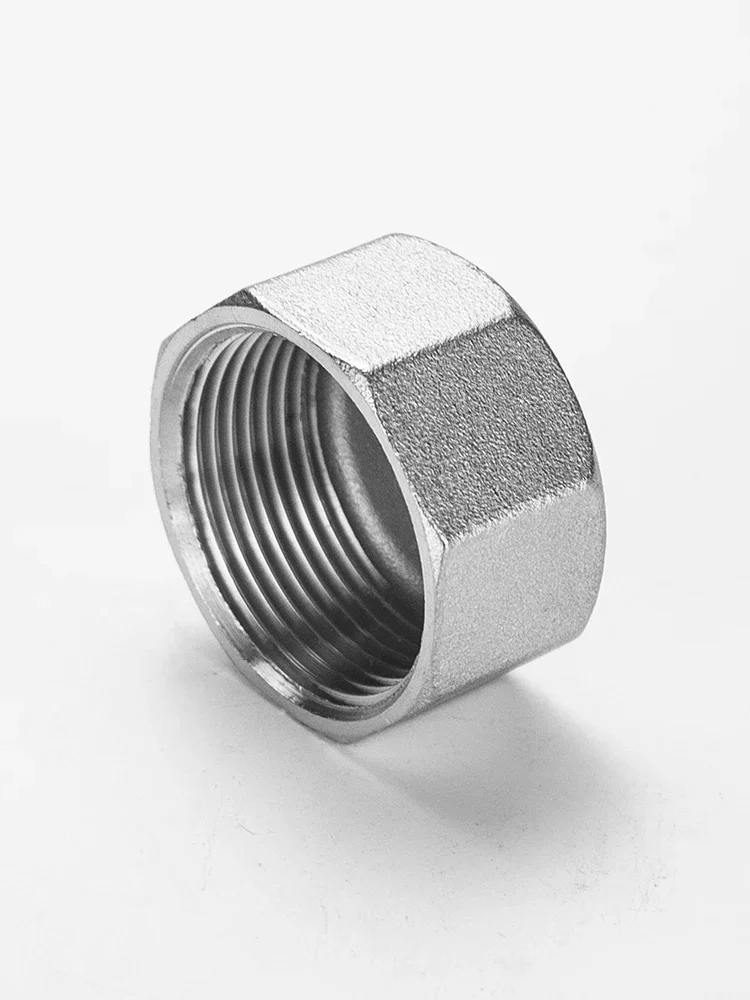 304 Stainless Steel Hexagonal Pipe Cap Multilateral Internal Thread Plug  Internal Thread Pipe Plug Thread Head  Pipe Plug