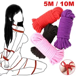 5 m Thicken Cotton Rope Bondage Restraint Japanese Shibari BDSM   Sex products Binding Toy BDSM Bondage Soft Rope Adult Games