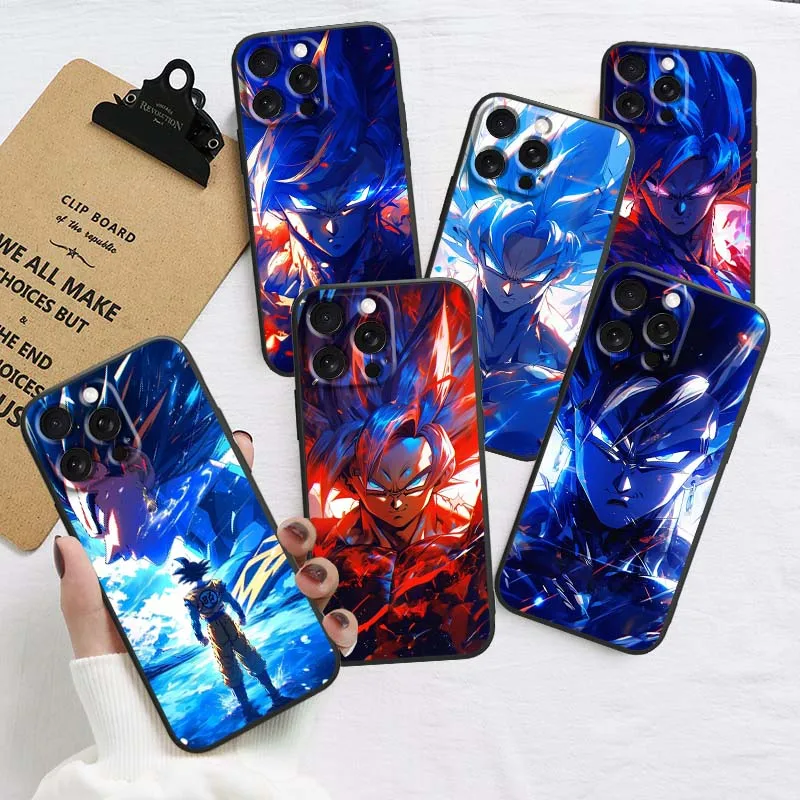 

Dragon Ball Luminous Anime For Apple iPhone 16 16E 15 14 13 12 11 XS X Pro Max Plus Black Soft Silicone Cover Phone Case
