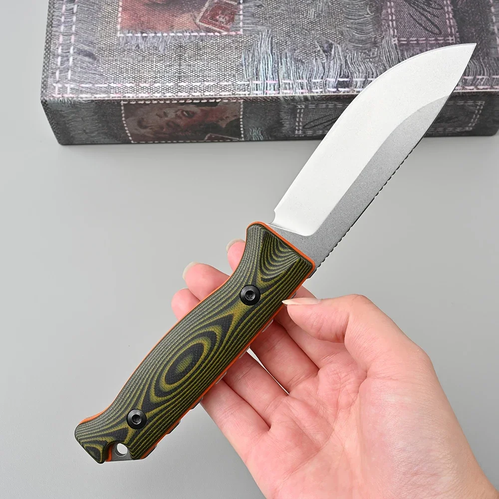 BM 15002/ 15017 البرية بقاء مستقيم شفرة سكين جيب مع غمد أدوات الصيد القتالية Bushcrafter في الهواء الطلق هدية السكاكين