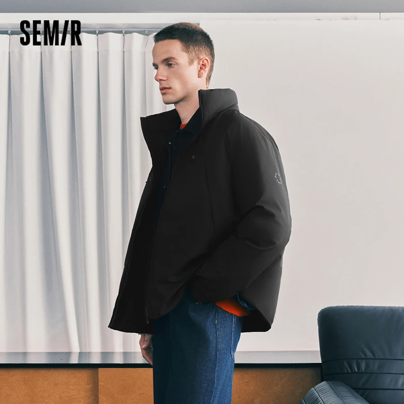 Semir Men Down Jacket Waterproof Windproof Stain Resistant Outdoor Protection 2026 Winter Outdoor Layer Warm Insulation