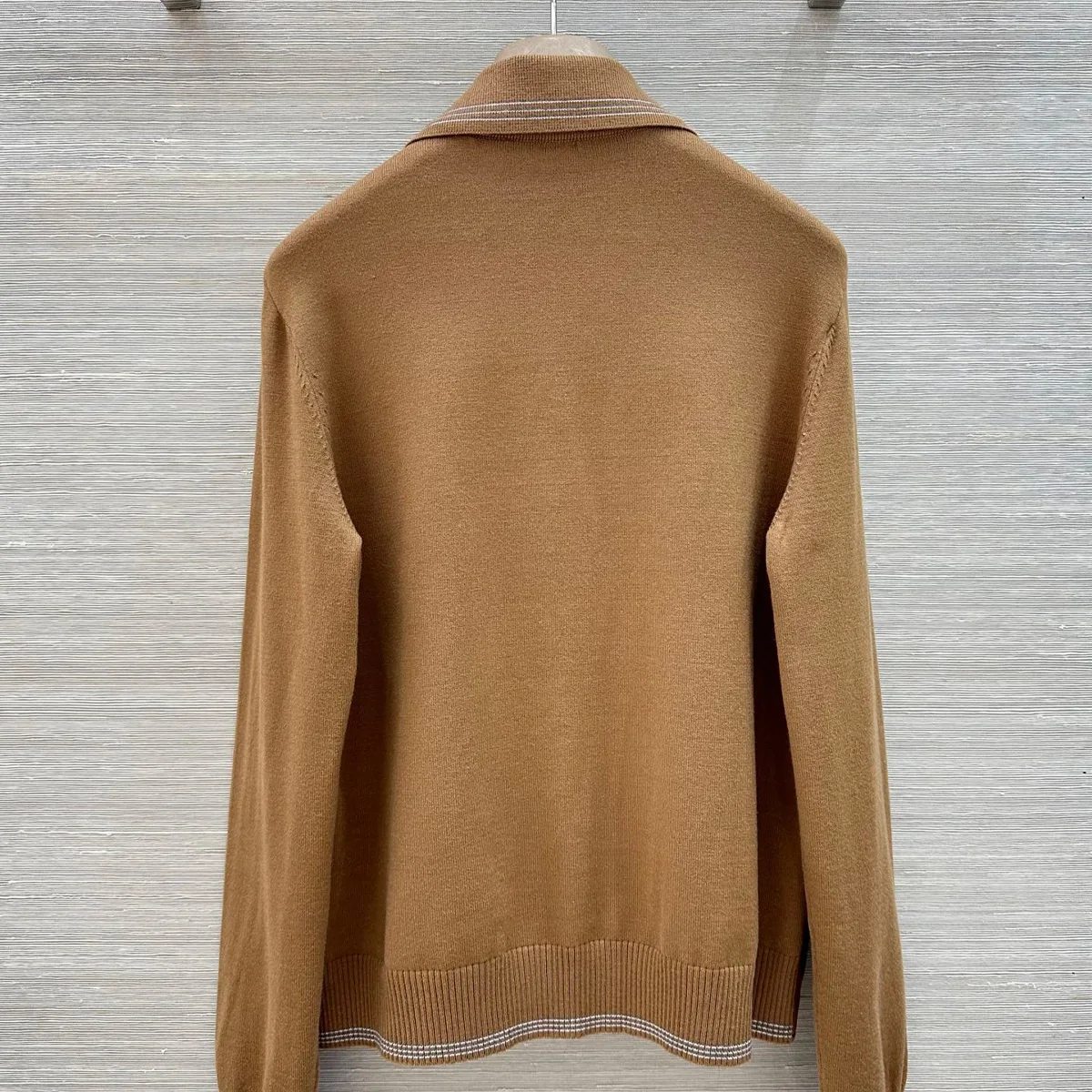 High Quality Women Lapel Spliced Long Sleeve Shirt Knit Cuff Button Blouse lyt26102018