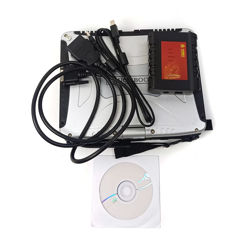 Ready to use CF19 laptop +For Sinotruck Diesel Engine Scanner Diagnostic Tool For HOWO/A7/T7H/Sitrak/Hohan Trucks diagnostic kit