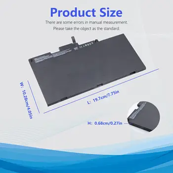 Baterie CS03XL pro HP Elitebook 840 848 850 745 755 G3 G4 ZBook 15u G3 G4 řady HSTNN-UB6S 800231-141 800513-001 10 nejlepší prodej Baterie pro HP EliteBook 840 - №7
