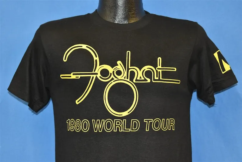 80s Foghat 1980 Tour Midwest Sound Exchange t-shirt Small