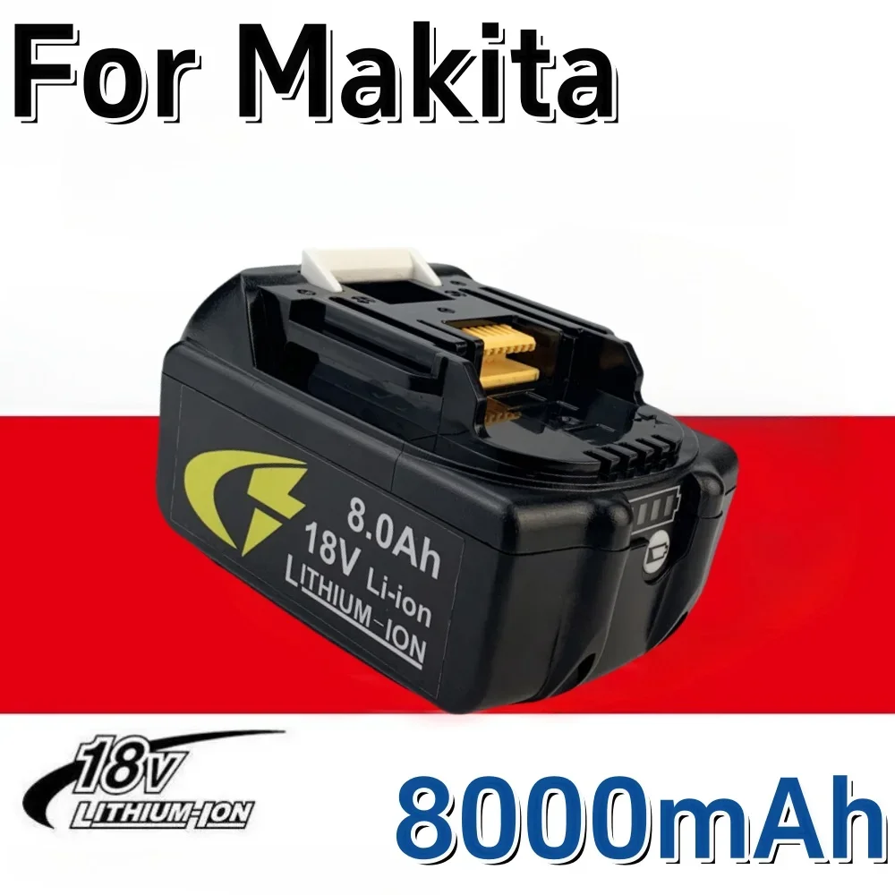 

Makita 8000mAh для Makita 18V батарея BL1860 BL1850B BL1850 BL1840 BL1830B сменная литиевая батарея