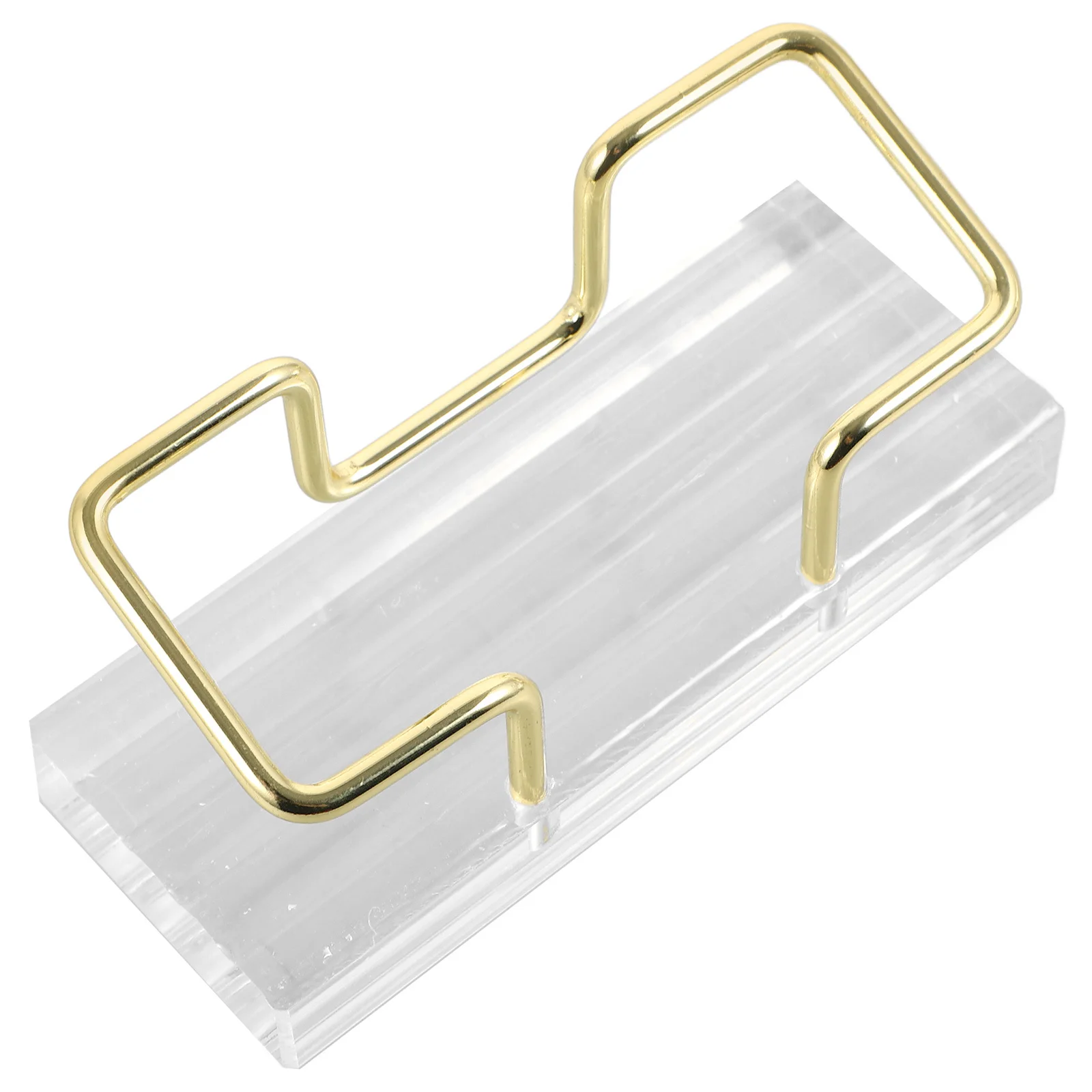 حامل بطاقة عمل أكريليك منظم سطح مكتب قوي لبطاقات اسم مكتب المكتب حامل رف شاشة هدية #5