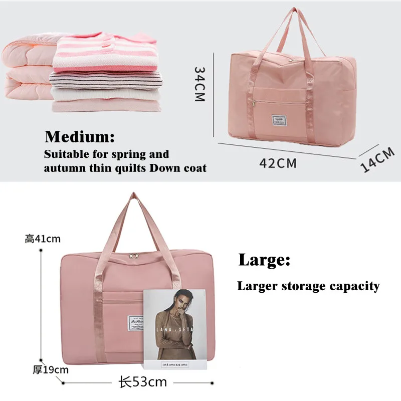 Large capacity Travel Bag Shoulder Bag Nylon Fabric Portable Moving StorageBag Folding Luggage Bag Aircraft Bag