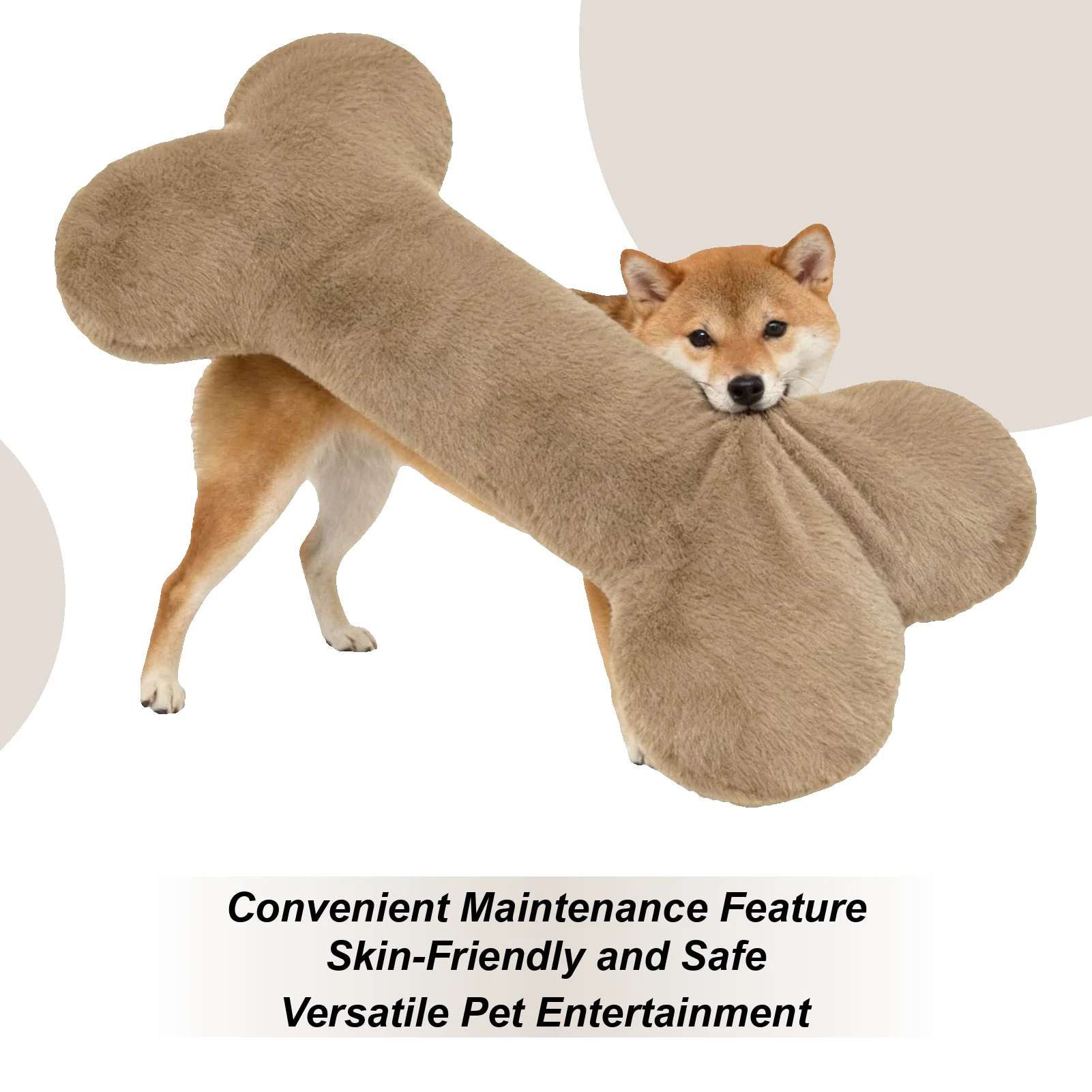 

Игрушка из кости для собак, плюшевая 27,6-дюймовая успокаивающая подушка для щенков, подушка для щенков для домашних животных, родителей, тренажеров, любителей животных, квартиры, офиса