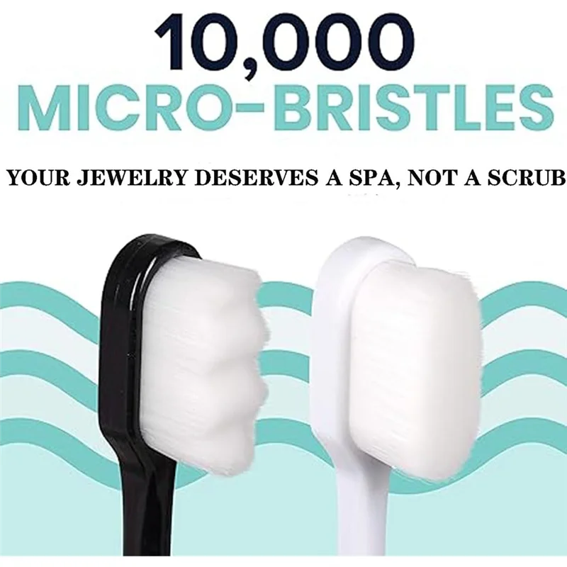 مجموعة أدوات تنظيف المجوهرات الفضية من CHCH، فرش فائقة النعومة + قماش تلميع مزدوج للتنظيف من الفضة الإسترليني والخالية من الخدوش