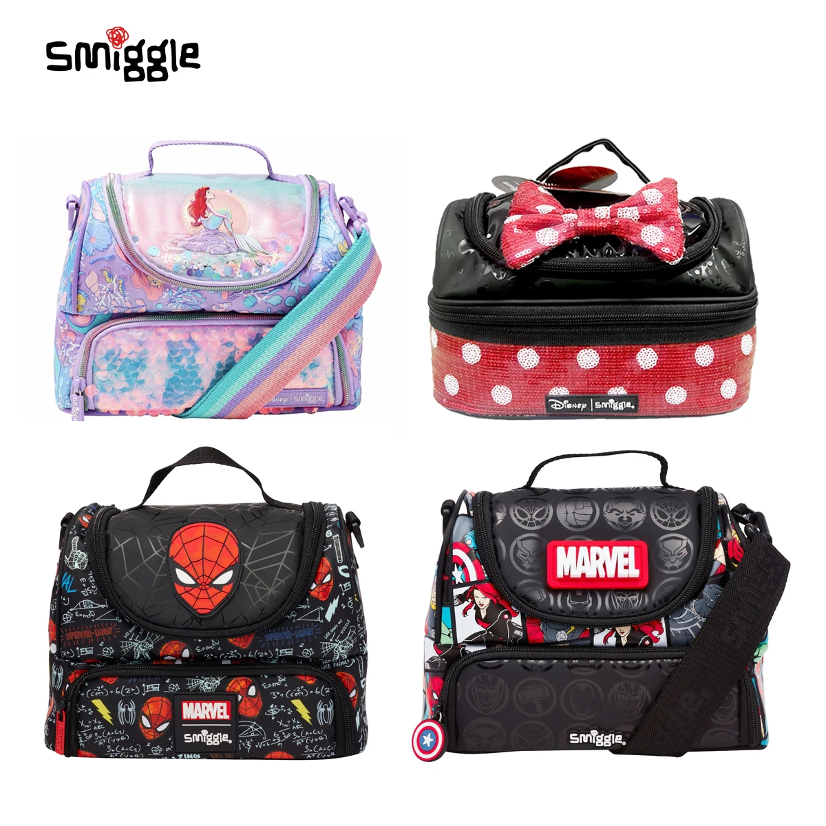 Smiggle studencka torba na Lunch minnie izolowana torba na Lunch przenośna wielokrotnego użytku torba termiczna wodoodporna pudełko na Lunch na