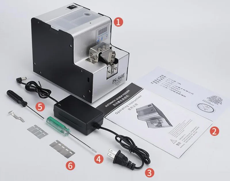 Imagem -06 - Alimentador de Parafuso Automático de Precisão Máquina de Fornecimento de Parafuso de Trilha Ajustável Máquina de Arranjo de Parafuso Dispenser Display Digital