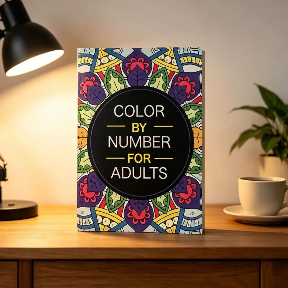 DIY Painting Color By Number Book Number Painting Anti-Stress Artistic Coloring Book Relaxation Hand Drawn Drawing Painting Book