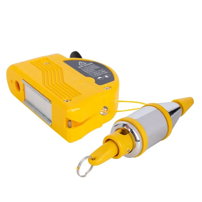 DELI 3M/6M Magnetic Vertical Hammer Leveling Test Vertical Measuring Tool Telescopic Wire Coil Hanging Hammer Manual Tool