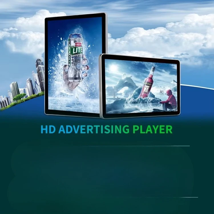 Tela de publicidade com tela de TV LCD montada na parede de 21,5 polegadas