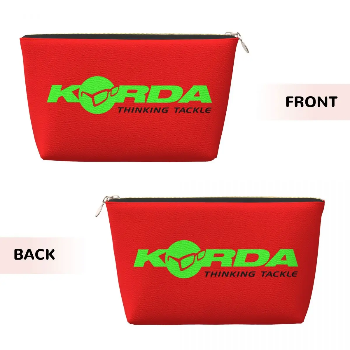 Custom Korda Fishing Print Travel Cosmetic Bag  Fish Carp Fisherman Gift Toiletry Makeup Organizer Lady Beauty Storage Dopp Kit