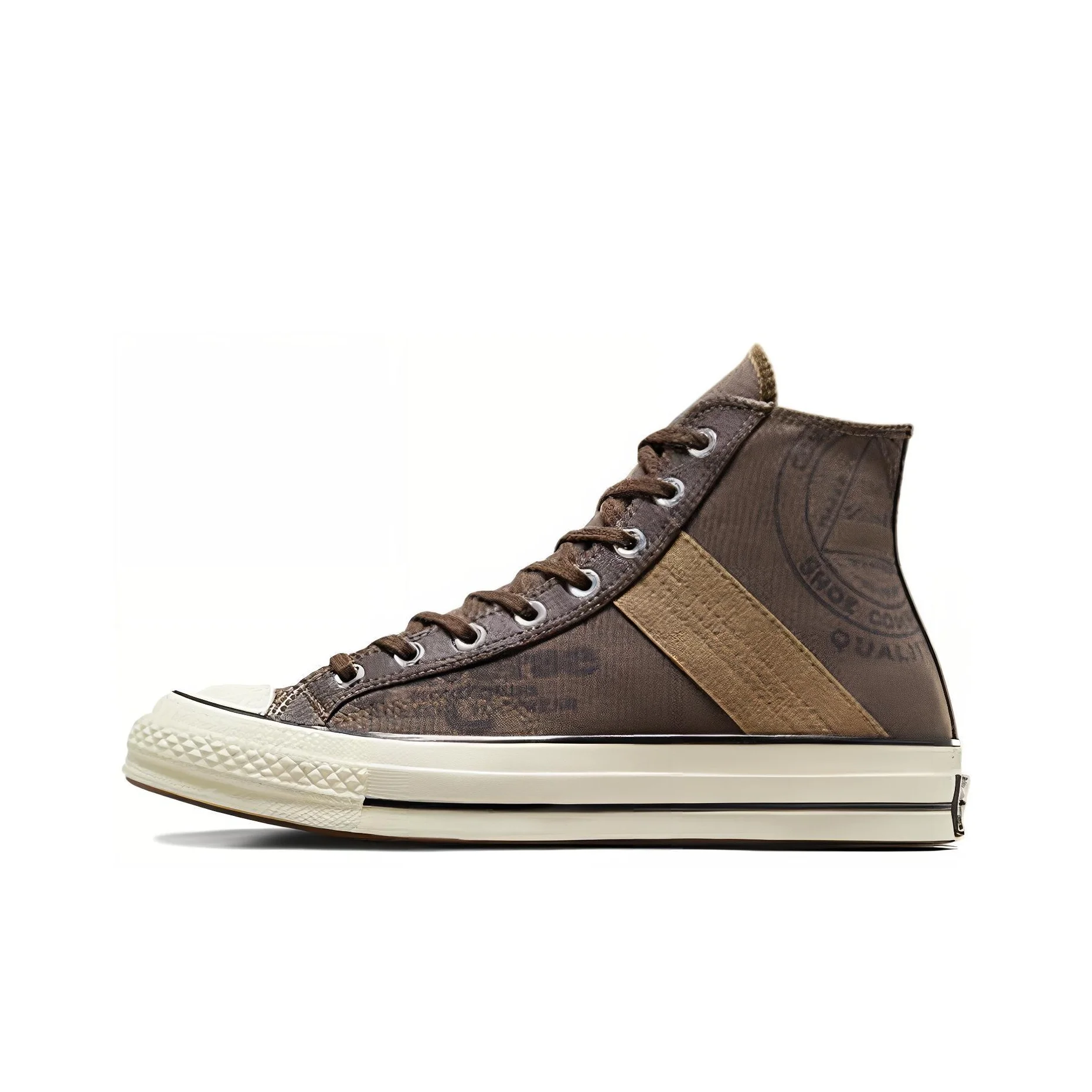 Converse Chuck 70 Canvas Shoes Unisex High Top Brown White Black A07123C