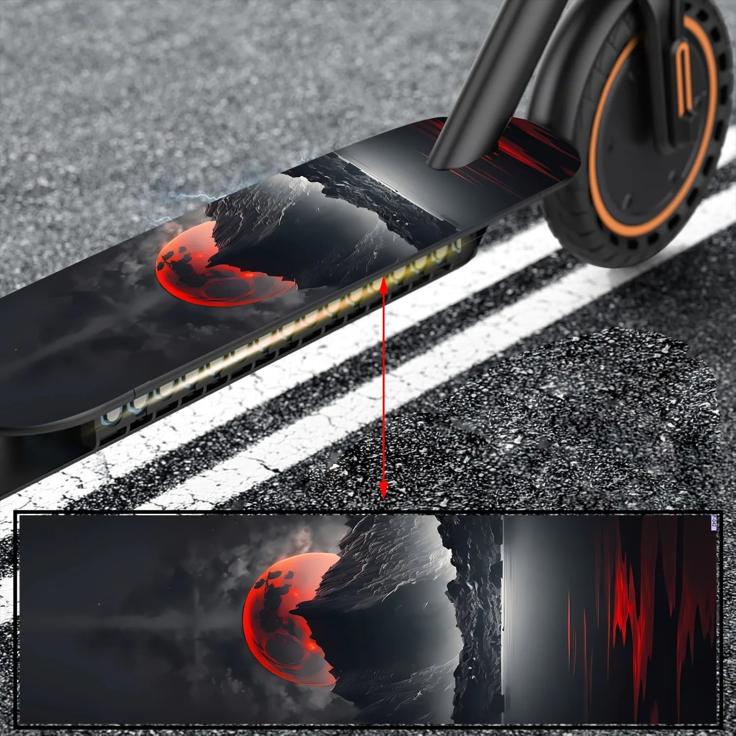 

Наклейка для скутера Diablo, наклейка для скутера, наклейка для скутера, персонализированная крутая наклейка «сделай сам», подходит для скутера, портативная складная