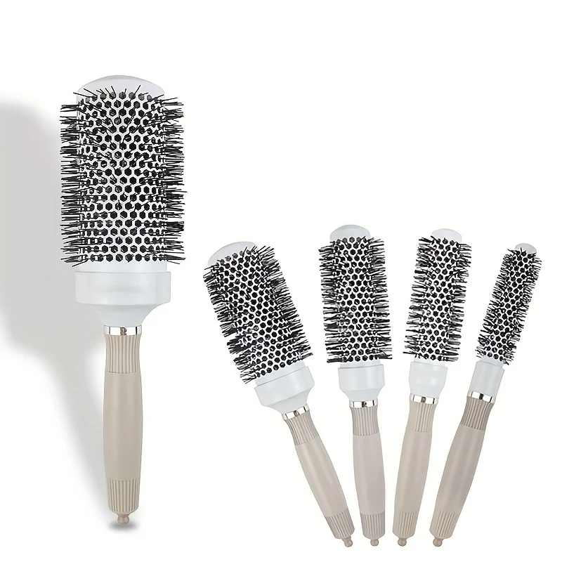 1pc/ Grey Round Hair Comb - Hair Extension brush - Hair drying Salon women's round hair brush a must-have hair care tool at home