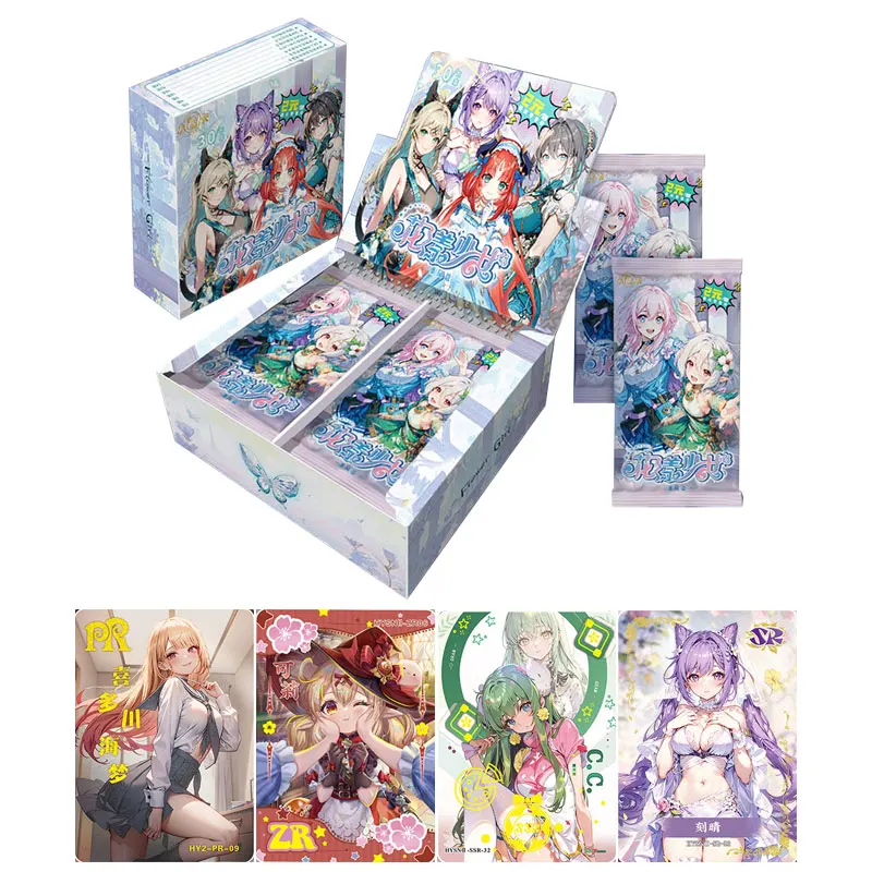 

2024 Newest Flower Girls 2m02 Goddess Story Collection Card Sexy Waifu ACG CCG TCG Booster Box Doujin Toys And Hobby Gift