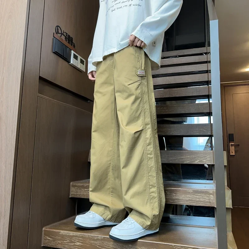 Men's Fashion Sweatpants - Spring Autumn New 100% Cotton Loose Fit Casual Trousers Comfortable Versatile Wardrobe Essential