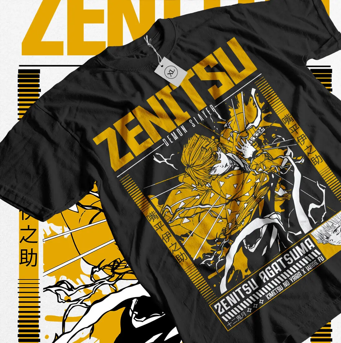 Zenitsu T-Shirt Demon Slayer Kimetsu No Yaiba Tshirt Nezuko Tanjiro Anime Shirt