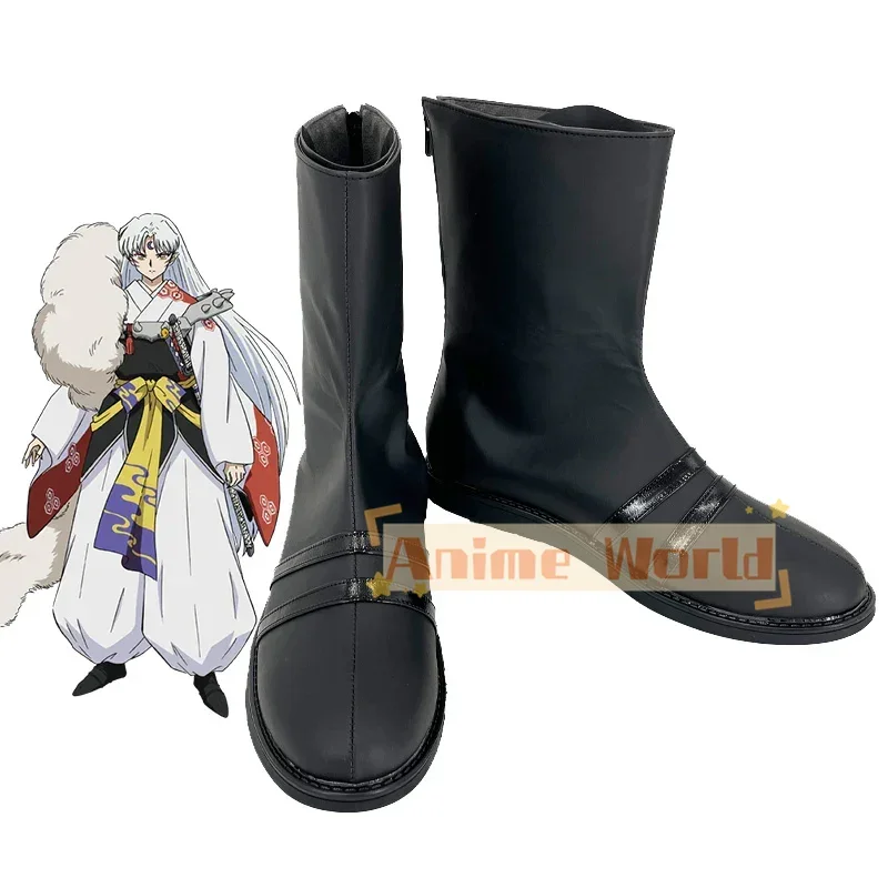 

Обувь аниме Inuyasha Sesshomaru, ботинки для косплея, ботинки по индивидуальному заказу, любой размер