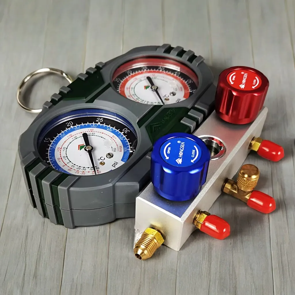 HS-S60-102 Double gauge group fluoridation meter R410A/R32 refrigerant snow pressure gauge