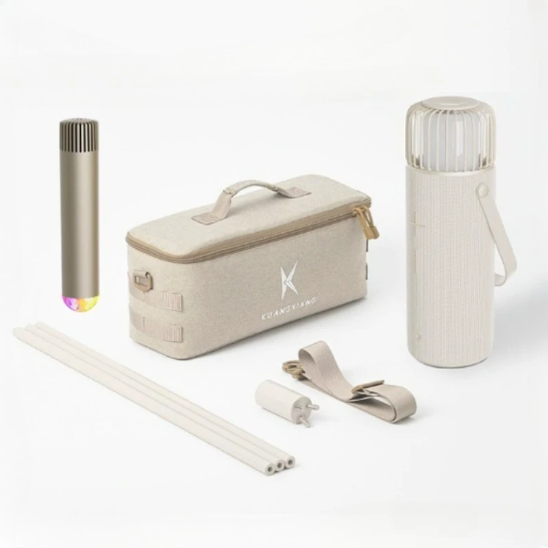 

Professional Audio System Magic Sing Microphone All In One Karaoke Player Speaker With Ambient Lamp And Power Bank