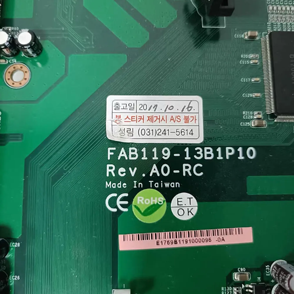 FAB119-13B1P10 Rev. AO-RC highly reliable Industrial computer board