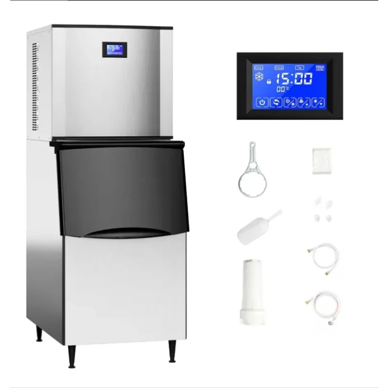 

Commercial grade ice machine Large capacity ice machine Reliable bar restaurant High efficiency ice machine